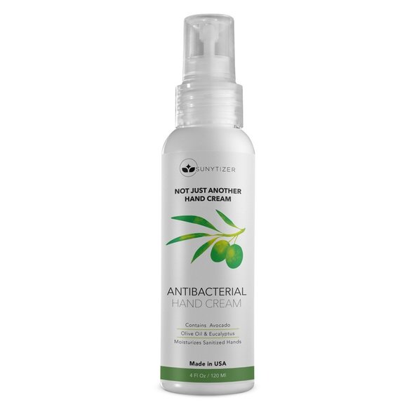 Sunytizer Skincare Anti Bacterial Hand Cream With Avocado Olive Oil
